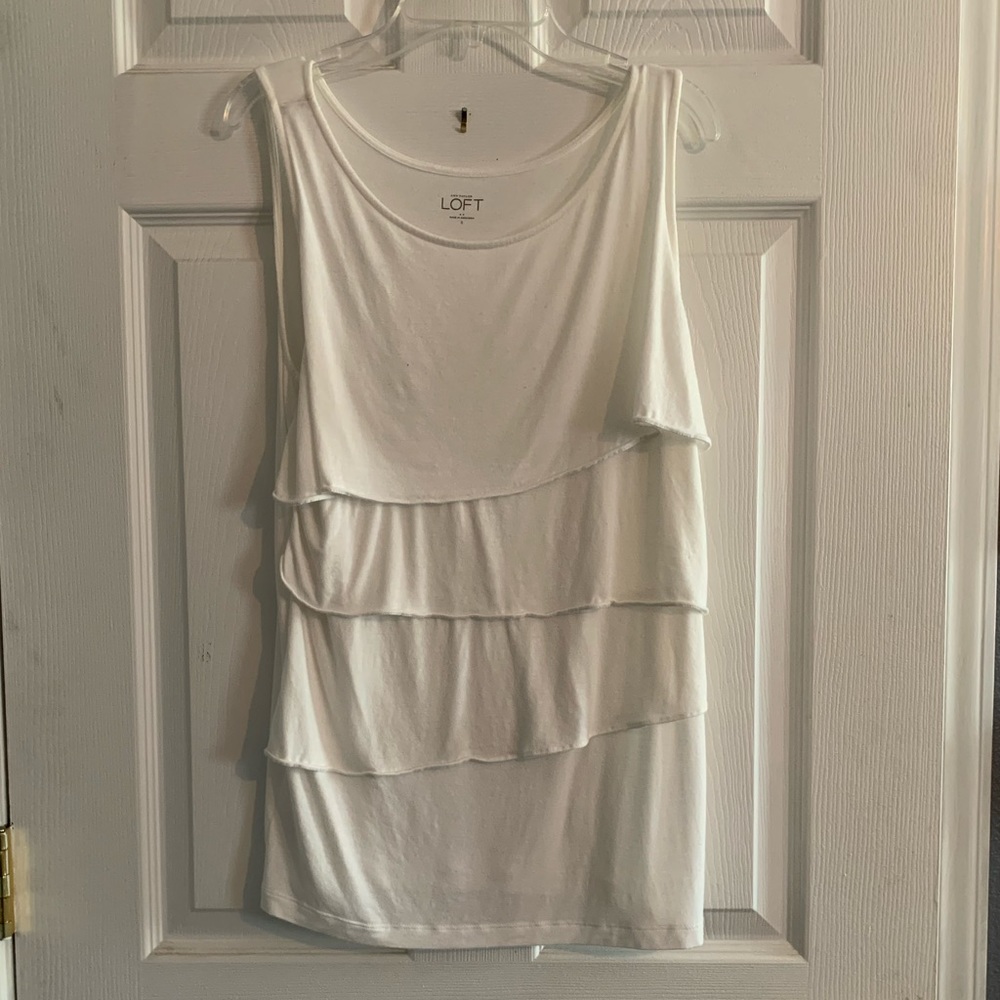 Ann Taylor LOFT White Tank